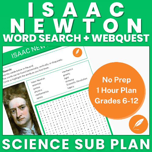 Word Search - Isaac Newton